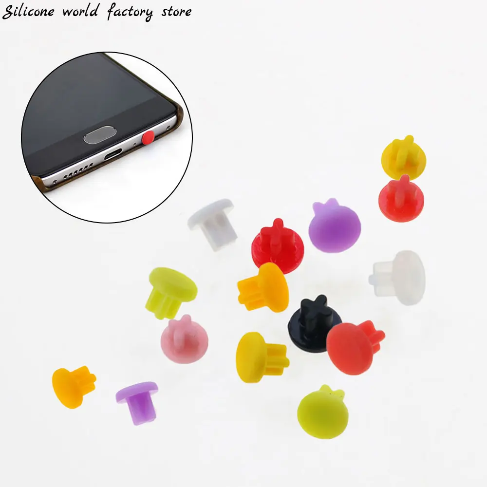 Silicone Headphone Jack Dust Plug Audio microphone interface Stopper Laptop dust plug Interface Cover headphone jack dust plug