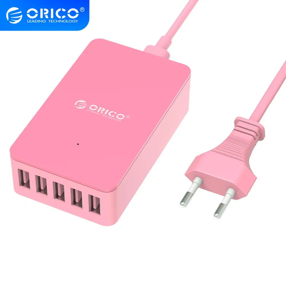 ORICO 5 портов 5V2.4A настольное зарядное устройство USB адаптер 8A 40 Вт для ipad планшетов