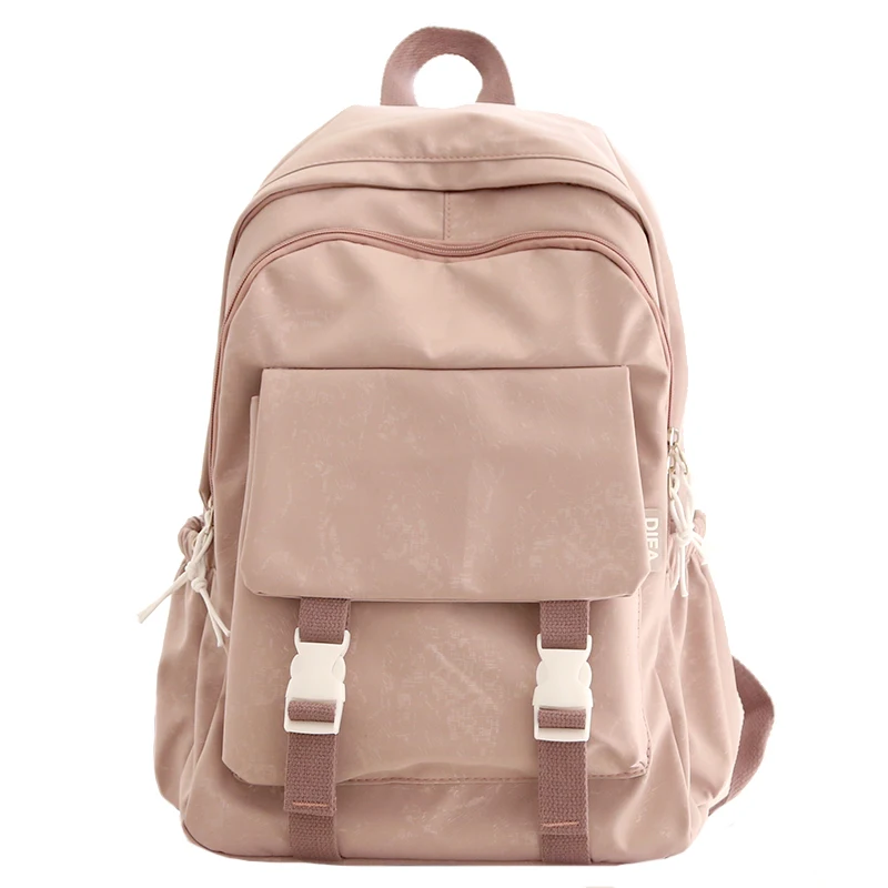 

Teenage Girls School Bags Backpack Women Bag School Patchwork Lightweight Nylon Solid Student Bookbags Female Teen Schoolbag New