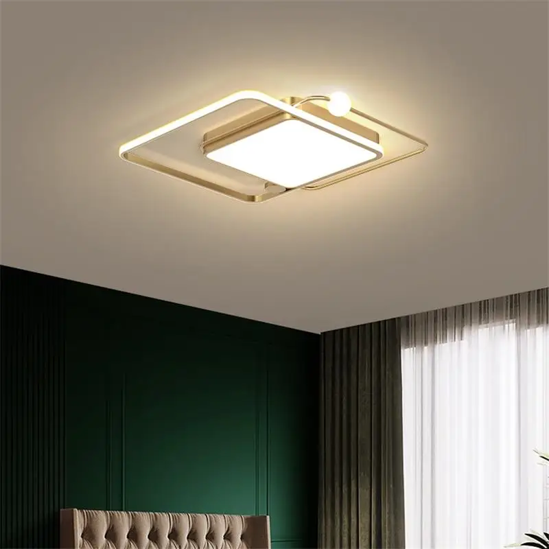

New Design LED Ceiling Lights For Living Room Dining Bedroom Square Home Lighting Fixtures Modern AC85-265V Lamparas De Techo