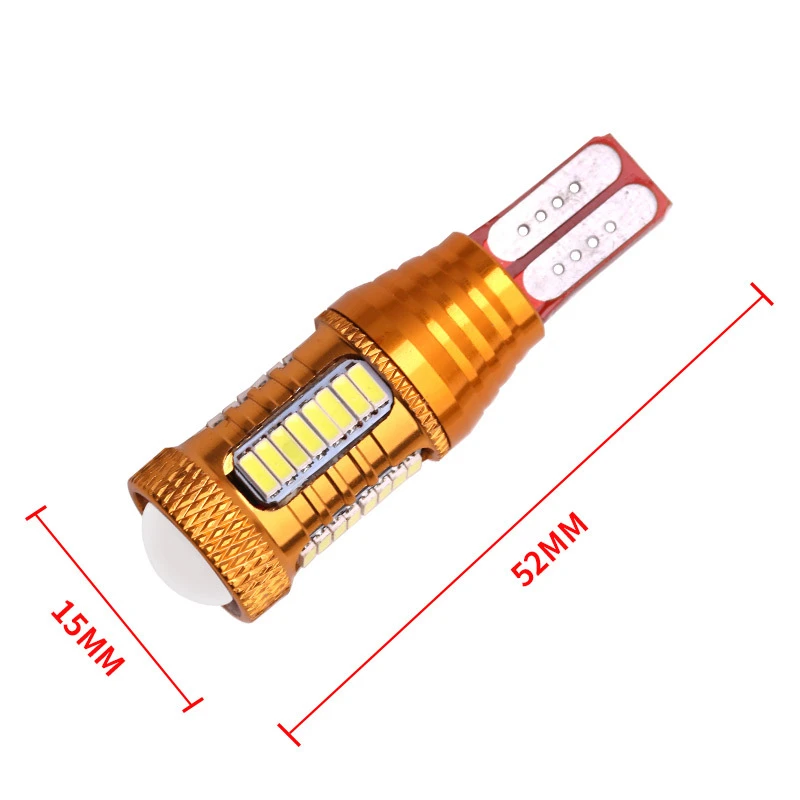 10 шт. T15 4014 32SMD задний фонарь T15 W16W Автомобильный светодиодный лампа с обманкой светодиодный Canbus OBC резервные лампочки Тормозная лампа автомобиля