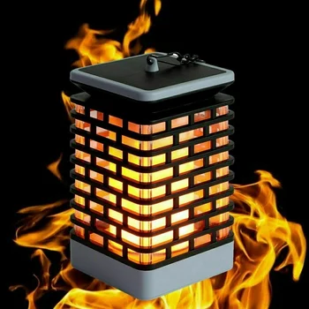 

LEDs Solar Light Hanging Lanterns IP55 Waterproof Lifelike Flickering Flame for Outdoor Garden Patio Tree Pool Pavilion Lawn Por
