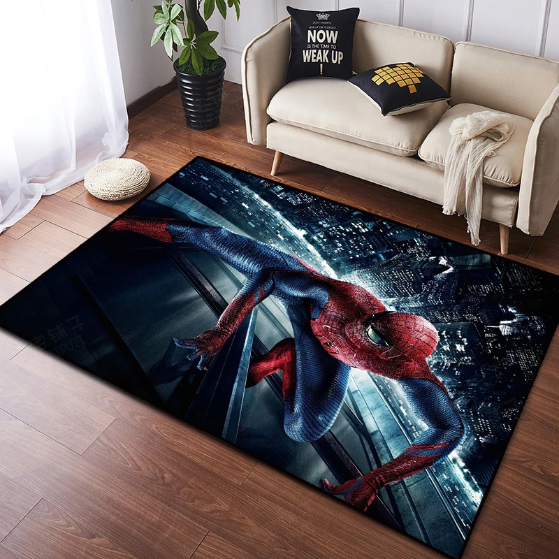 Аниме Marvel Капитан Америка паук дверной коврик ковер пол спальня дверной коврик нескользящий коврик мультфильм подарок
