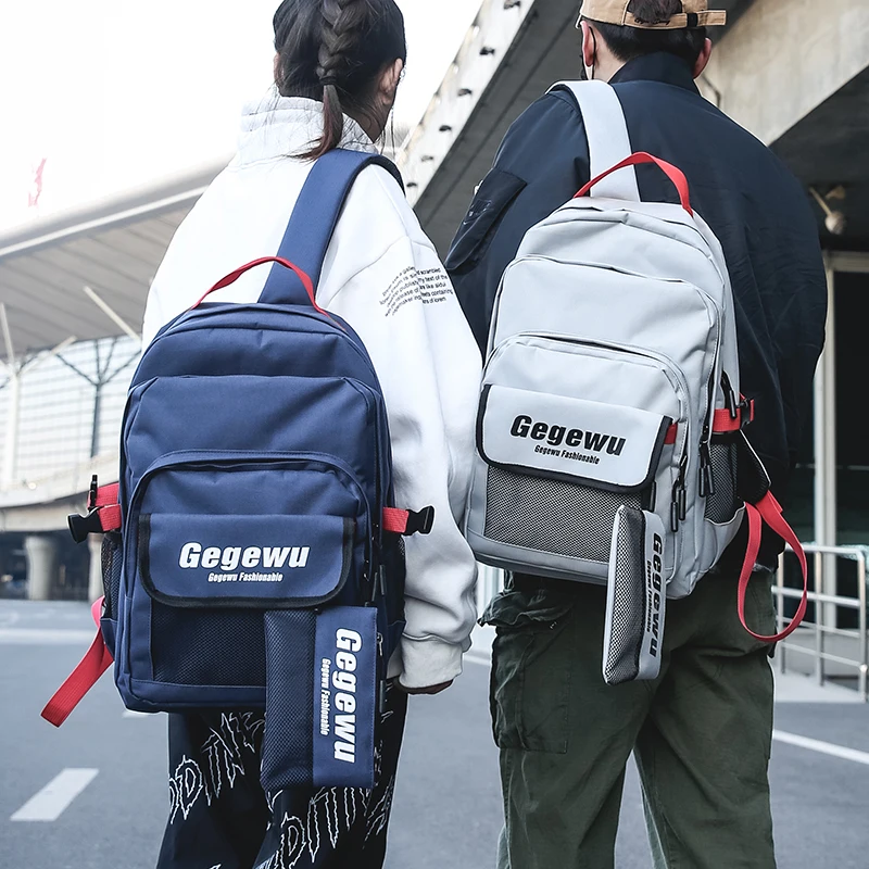 

2019 Schoolbag for high school students male Japanese department simple large capacity computer bag backpack cool bag
