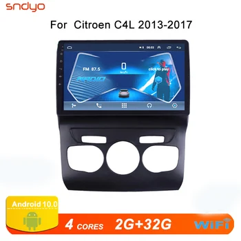 

9" Car DVD Multimedia Player GPS for Citroen C4L C4 2013-2017 audio radio navigation 4G RAM 2.5D 8 Cores Android10 HEAD UNIT