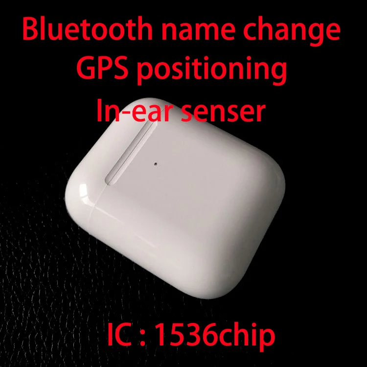 TWS 2 позиционирование+ изменение имени умный датчик Беспроводная зарядка наушники Bluetooth наушники Беспроводная гарнитура лучшая версия - Цвет: tws2 1536chip