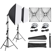 Photo Studio Softbox 50*70cm Diffuser 4 in 1 Socket E27 Lamp Holder 2M Light Stand Tripod Photo Studio Kit for Photography Video