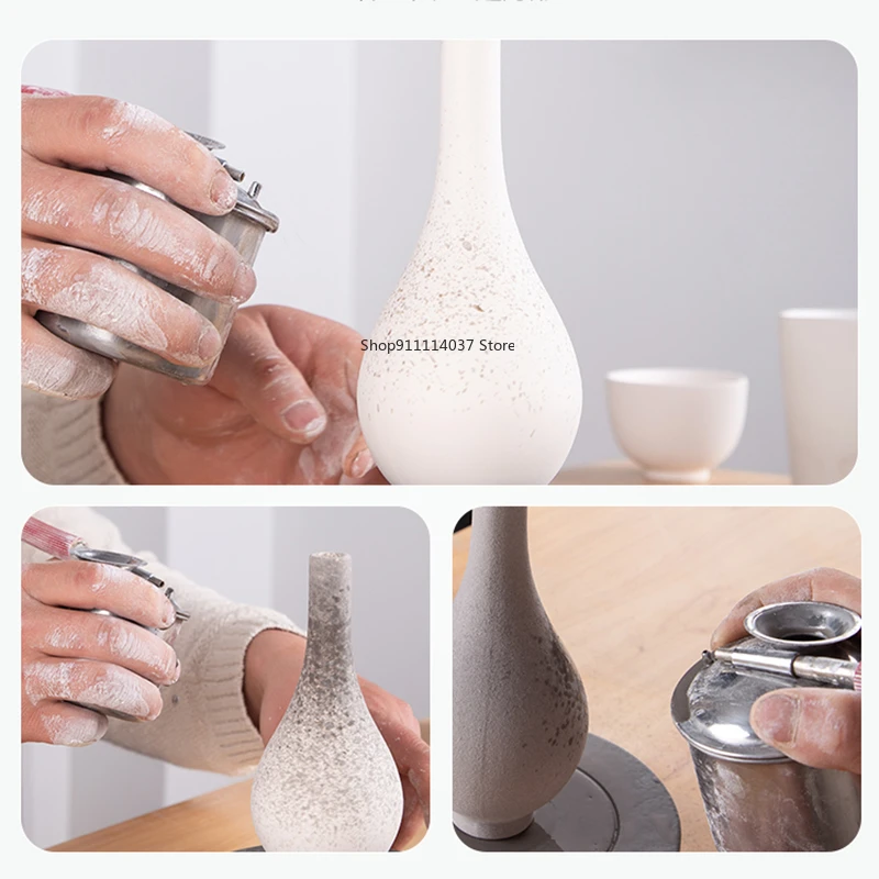 100/200/300ML Stainless Steel Blow Glazes Pot for Ceramics Painting Spray Ceramic Coloring Watering Can Pottery Glaze Tools pottery tools clay sculpting tools pottery sculpting tools clay craft tool pottery coloring tool