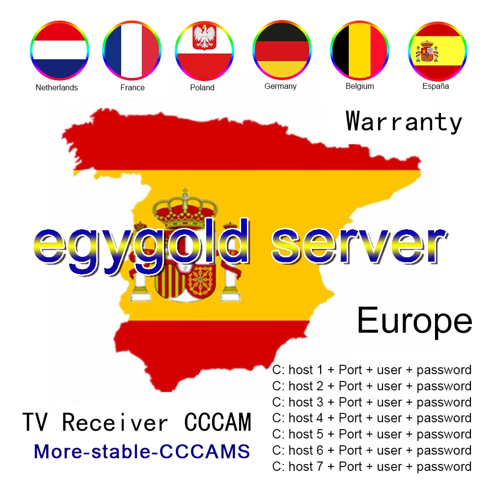 TV Empfänger oscam europa HD DVB-S2 Spanien egygold 【C】【C】cam für unterstützung TV Empfänger GTmedia V8 Nova V7S V9 Freesat V7 【C】 Ccam