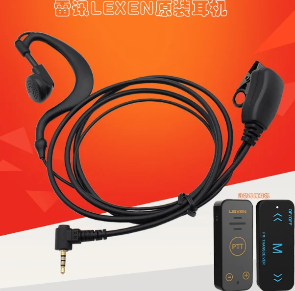 Leixen Convés-walkie-talkie com Fone de Ouvido Microfone Rádio Peça de Ouvido
