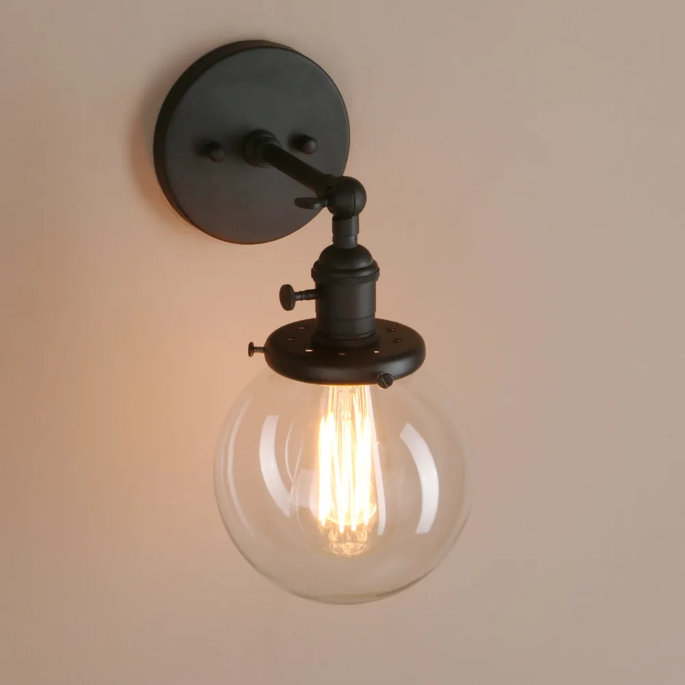 Parede de Vidro Lâmpada de Parede Lâmpada de Cabeceira Escada do Sotão Permo 5.9 vintage da Moderna Arandela Luzes Luminárias Luminária Luzes Espelho da 11 vintage wall lamp