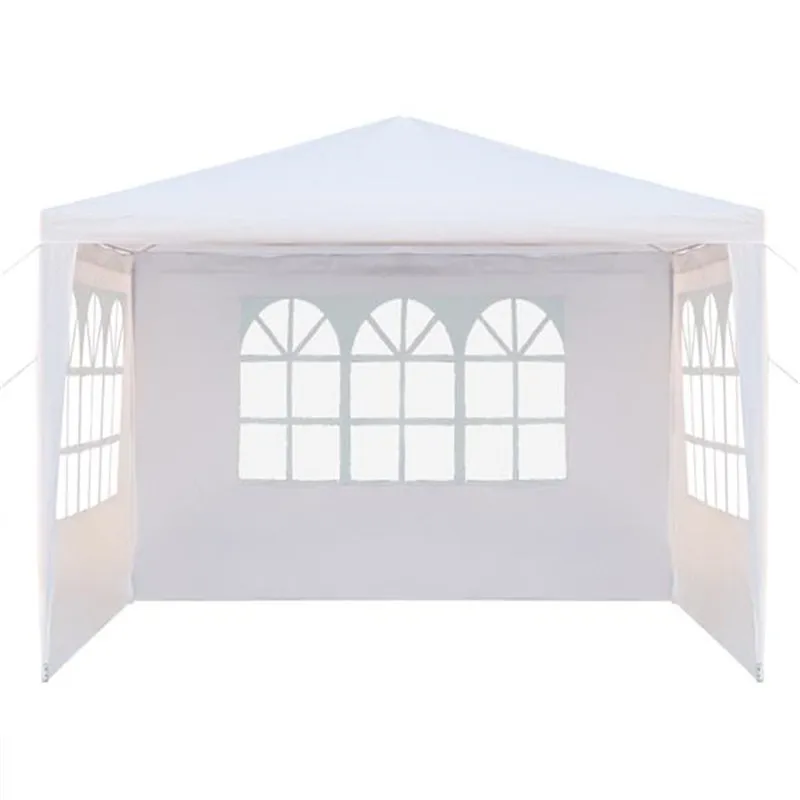 

3 x 3m Three Sides Waterproof Tent with Spiral Tubes White Waterproof Tent With Spiral Tubes Spiral Tube For Outdoor Tent Awning