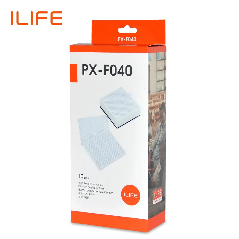 ILIFE V8s/V8 Plus 10 шт. комплектов фильтров для замены робота пылесоса|Запчасти пылесоса|