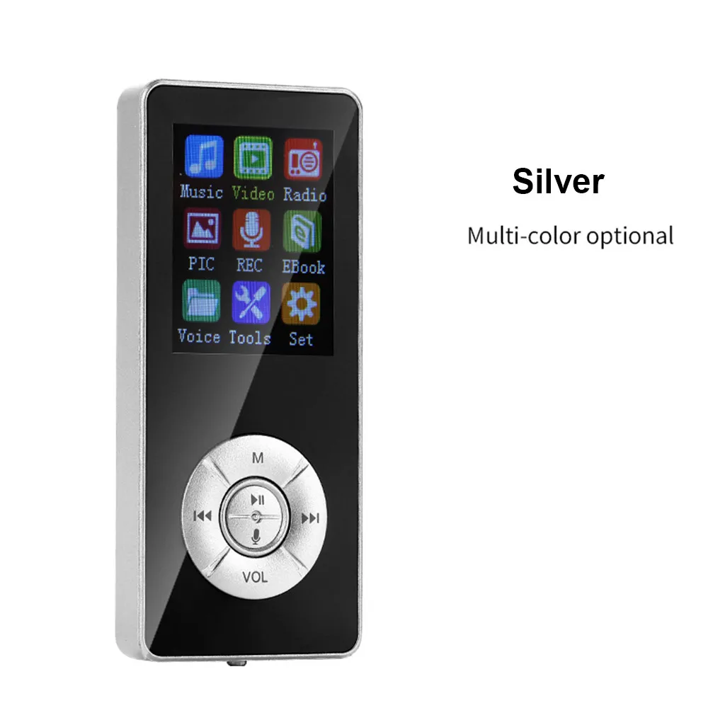 1,8 дюймов цветной экран матовый материал корпус Bluetooth MP3 медиаплеер магнитофон с fm-радио HIFI спортивные музыкальные колонки
