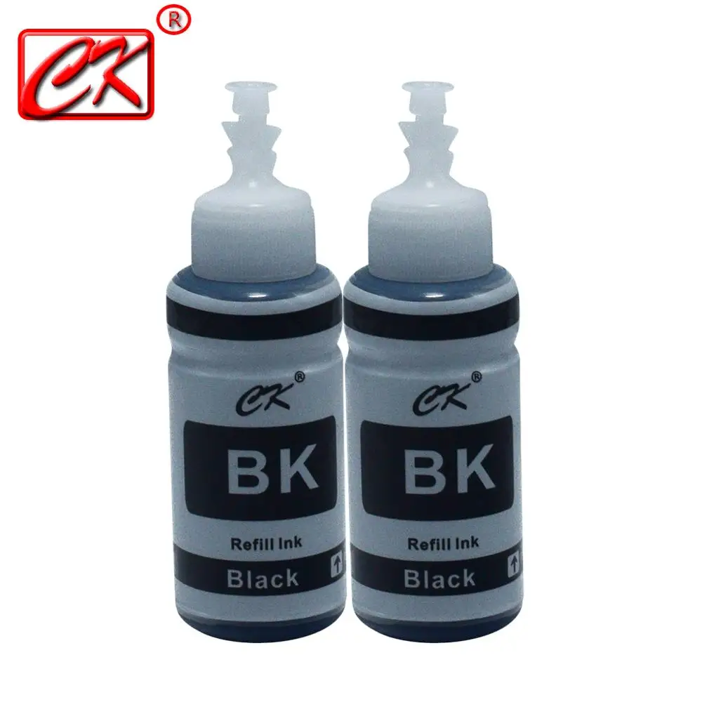 CK 2BK 70 мл чернила для принтера совместимые с Epson L355 L350 L362 L366 L550 L555 L566 L800 L801 L805 L100 L110