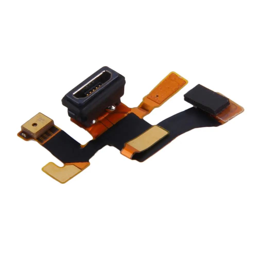 Золотой Micro USB разъем для микрофона зарядный порт гибкий кабель Nokia Lumia 1020 прочная