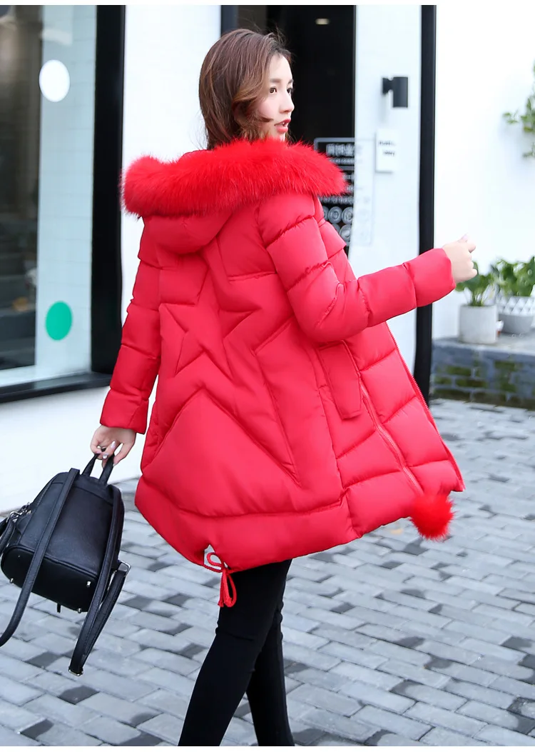 

Cotton Coat off Season Loose-Fit Fashion Cotton-padded Jacket Women's Large Size Mom Korean-style Comfortable Warm Thick Ball Fu