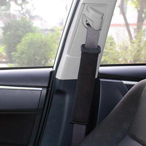 Universal Car Seatbelt Shoulder Strap Pad Soft Headrest Neck Support Pillow Cover Cushion,No Slip,No Rubbing-A Must Have for A