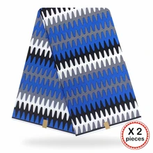 Африканская ткань с восковым принтом, хлопковая ткань для шитья, Анкара, африканская ткань, 12 ярдов, Нигерия, Гана, свадебная одежда, платье 91708