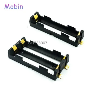 

20PCS/LOT 1x 2x 18650 Series Batteries Holder Box Storage Case Container With Bronze Pins Drop Ship Free shipping