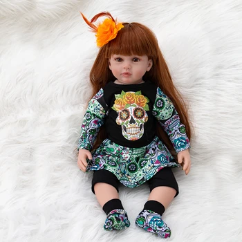 

Baby Halloween Gift Toys 55cm Soft Silicone Reborn Lol Dolls Surprises Baby Realistic Doll Reborn Vinyl Boneca Reborn Doll