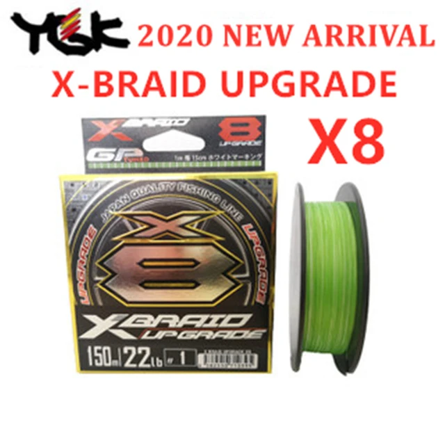 YGK 2020 NEW X-BRAID X8 upgrade PE 8 Braid Fishing line 150M