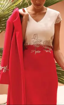 

Two Pieces Mother Of The Bride Dresses Suits Red Outfits Flare Women Formal Wedding Guest Dresses Evening Gowns New