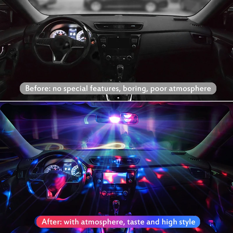 Мини USB RGB светодиодный светильник для дискотеки, сцены, DJ Хрустальный Магический светильник, для дома, вечерние, для дня рождения, для гостиной, свадебных церемоний