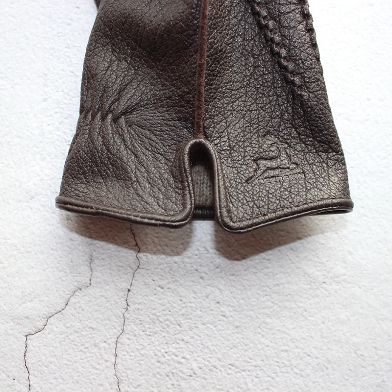 Gants homme hiver rétro en cuir 7
