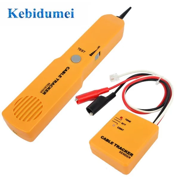Probador de Cable de teléfono móvil RJ11, rastreador de Cable de tóner, rastreador de línea de diagnóstico de tono, Detector de red también