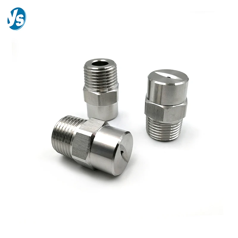 HU 304 Stainless Steel V Jet Flat Fan Spray Nozzle, Water Jetter Flat Fan Spraying Nozzle 1/4 Inch Thread 6