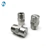 HU 304 Stainless Steel V Jet Flat Fan Spray Nozzle, Water Jetter Flat Fan Spraying Nozzle 1/4 Inch Thread 6
