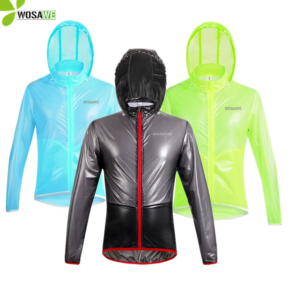 Bike Bicycle Ultra-thin Windbreaker Raincoat Long Sleeve Cycling Jacket S-3XL