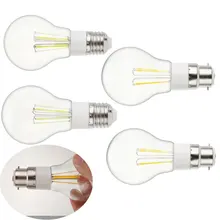 Светодиодная лампа накаливания E27 B22 3 Вт 4 Вт 6 Вт Ретро лампа Эдисона DC 12 В винтажный светильник-свеча люстра лампы накаливания