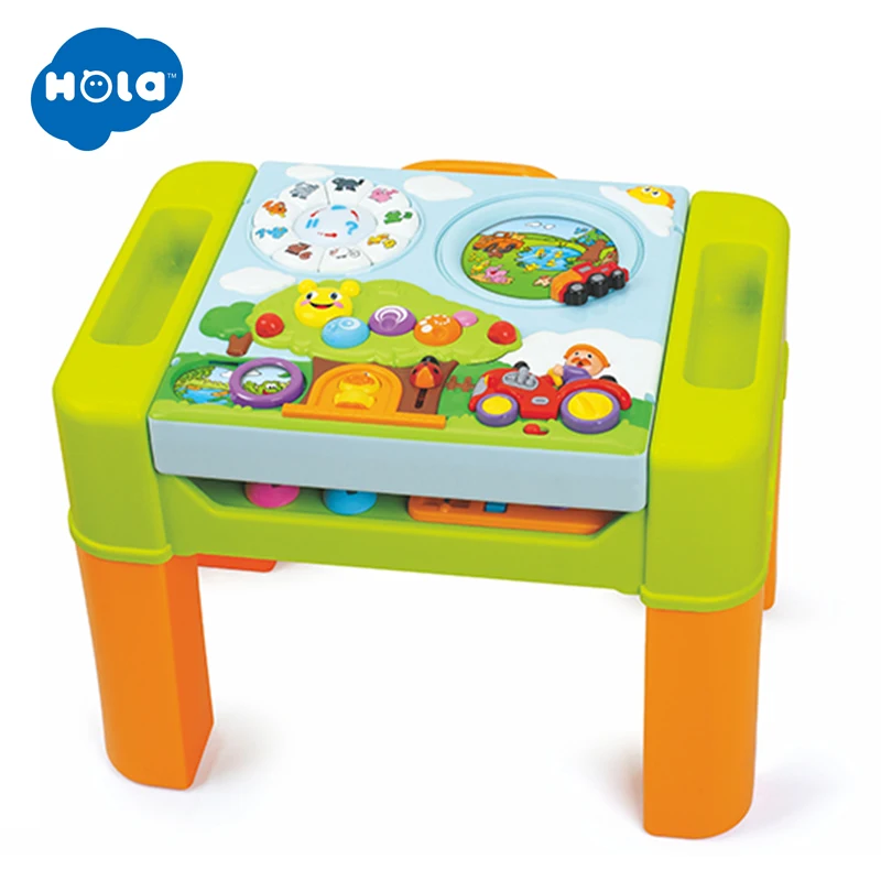 

6 in 1 Changing Function Kids Learning Activity Table With Quiz, Music, Lights, Shapes, Tools and IQ Exploration Game Toys Gift