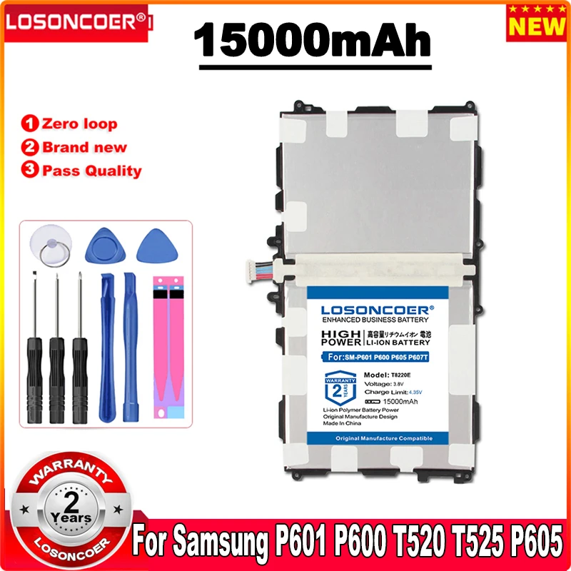 Аккумулятор LOSONCOER 15000 мАч T8220E для Samsung GALAXY Note 10 1 Tab Pro P600 P601 P605 | Компьютеры и офис