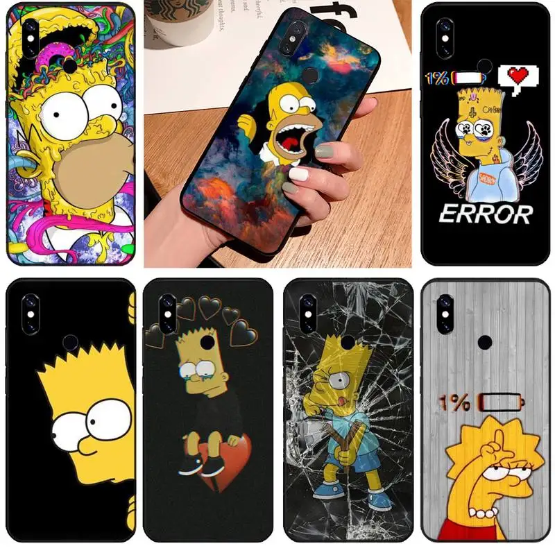 

Homer J Simpson funny Bart Simpson Phone Case For Xiaomi Redmi Note 4 4x 5 6 7 8 pro S2 PLUS 6A PRO