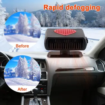 

3 In 1 Portable 12V-24V 150W Car Heater Defogger With Air Purification Function Fast Heating Heating Cooling Dual Use Fan