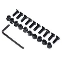 Tactical 10 Pack Steel Keymod Screw T-nut Set Replacement Set For Railed Parts Fit Keymod Rail Sections for Hunting