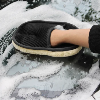 

Car Wash Automobile Washer Washing Gloves Microfiber Artificial Wool Cleaning Car Accessories Car-styling Soft Auto Care