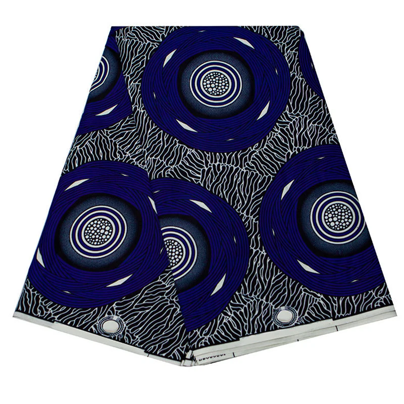 African Ankara Wax Fabric Patchwork Retro Style Double Prints Warp Sewing Party Dress Craft DIY Africa Loincloth Polyester Tissu