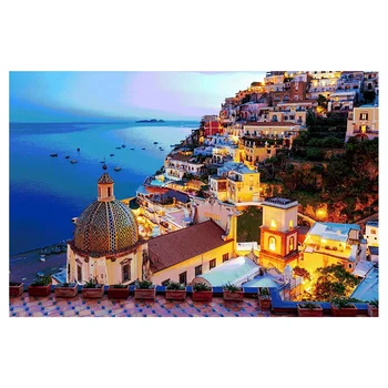 

1000 Piece Jigsaw Puzzles for Adults Kids, Jigsaw Intellectual Educational Game Difficult and Challenge/Amalfi Coast