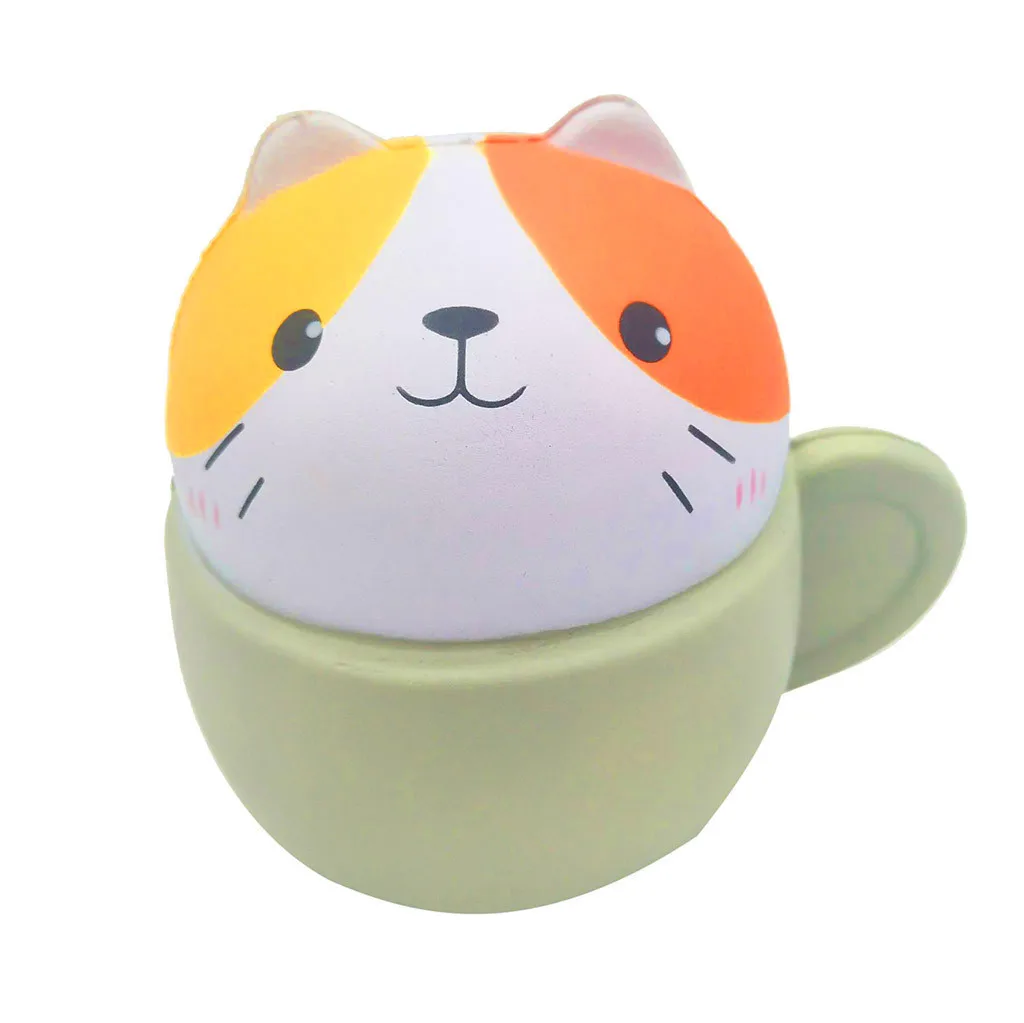Slow Rebound And Cute Animal Cup Combination Decompression Venting Toy Children Fun Playing Game Toy Baby Boy Girl Toys