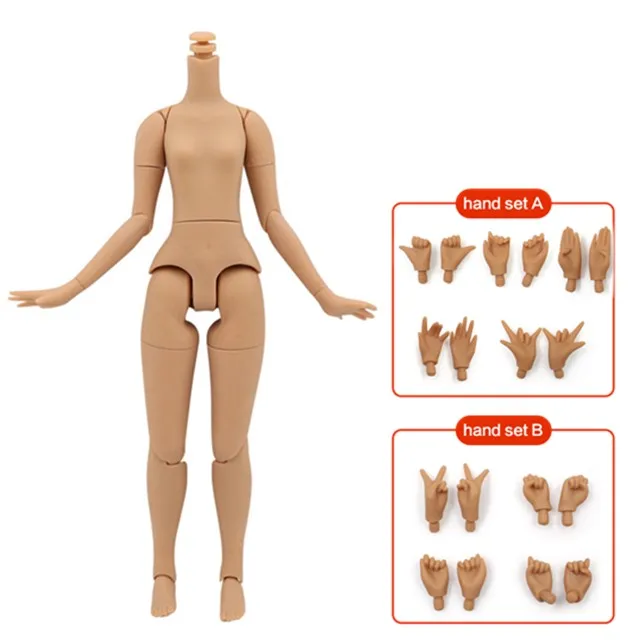 dark skin hand AB Blyth суставное тело нормальная кожа мужское тело 8,5 дюйма до 12 дюймов Blyth кукла для изменения в Blyth тело ледяная кукла licca - Цвет: dark skin hand AB