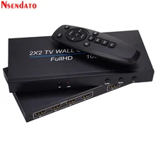 4 Channel TV Video Wall Controller 2x2 1x3 1x2 1x4 4x1 3x1 2x1 HD DVI VGA USB Video Processor 4K 60Hz Wall TV Splicing Screen