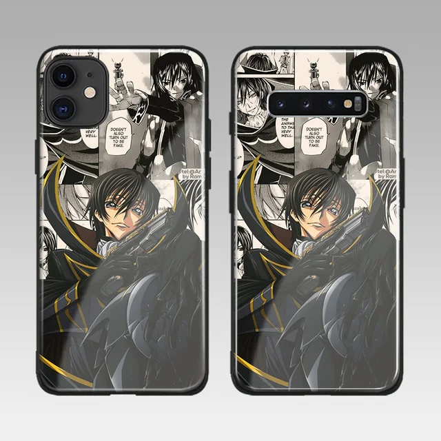 Lelouch vi Britannia Code Geass cover FOR iPhone 6s 7 8 x xr xs 11 pro max Samsung S note 8 9 10 20 Plus glass phone case shell 2