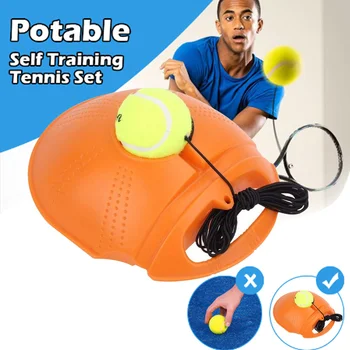 

New Tennis Trainer Rebound Ball Equipment Base Self-Study Practice Training Tool for Kids Player Beginner LMH66