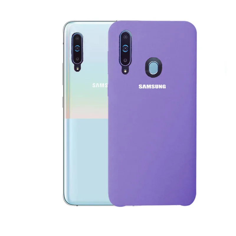 Чехол на самсунг а50 Samsung A50 Чехол жидкий силикон защиты samsung Galaxy A70 A50 A30 A10 A3 A6 плюс A9 A7 чехол для Galaxy A50 крышка - Цвет: Purple