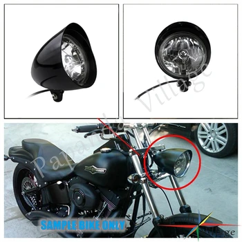 

Motorcycle Headlight H4 12V 60/55W Retro Styled Headlamp Universal Front Hi/Lo Beam Light For Harley Cafe Racer Chopper Bobber
