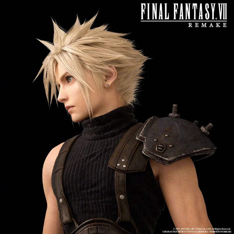 Final Fantasy Vii 7 Cloud Strife Linen Blonde Cosplay Wigs High